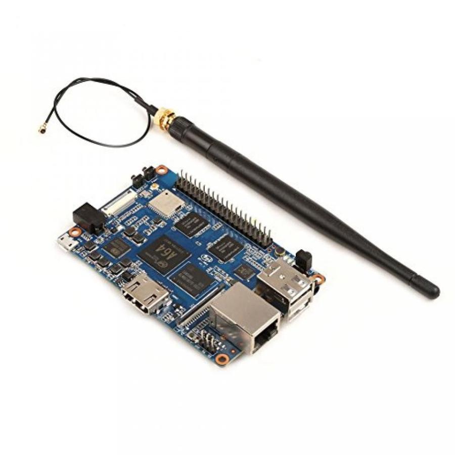 全国送料無料 パソコン ストレージ GeeekPi BPI M64 バナナ Pi M64 64 ビット クアッドコア WiFi ブルートゥース 8 GB と 2 GB RAM BPI M64 eMMC デモ 3 db