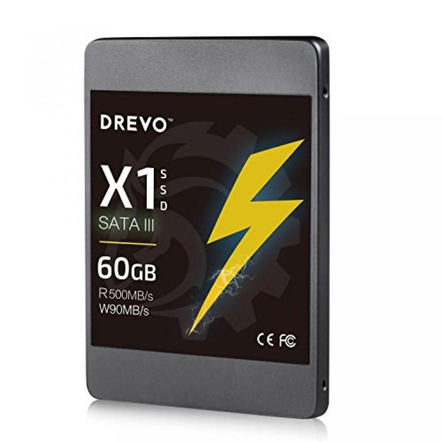 全国送料無料 パソコン ストレージ DREVO 60 GB SSD 内蔵ソリッドステート ドライブ 2.5 インチ SATA III X 1 シリーズ｜yuuuuuu26