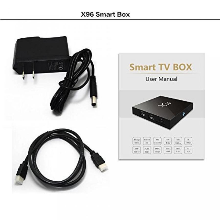 全国送料無料 パソコン ストレージ [2018年版]X96 android 6.0 Amlogic S905X クアッドコア 1 GB DDR 8 GB 4 K 3 D の WiFi インターネット メディア