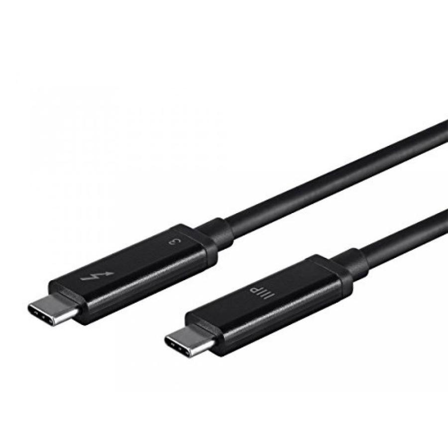 全国送料無料 パソコン ストレージ Monoprice サンダー ボルト 3 (40 Gbps) USB C ケーブル100 w2.0 m