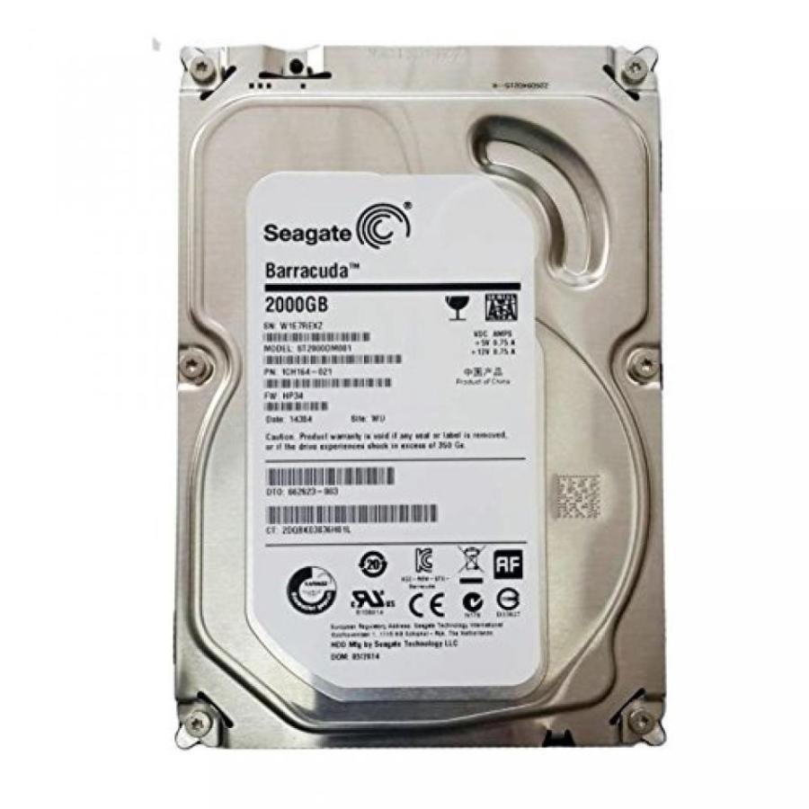 全国送料無料 パソコン ストレージ シーゲイト ハード ドライブ ST2000DM001 2 TB 64 MB キャッシュ SATA 6.0 Gb/s 3.5 インチ 7200 RPM 内蔵デスクトップ PC