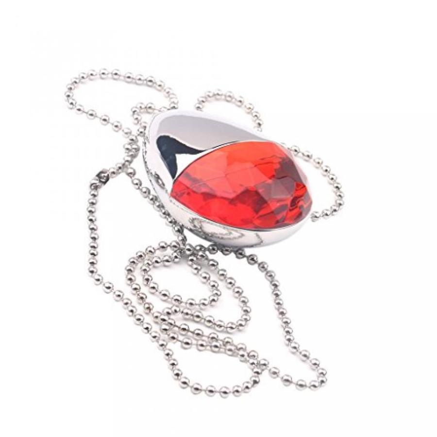 全国送料無料 パソコン ストレージ MonkeyJack 64 GB ネックレス結晶宝石 USB のフラッシュ ドライブ Pendrive 水液滴形状