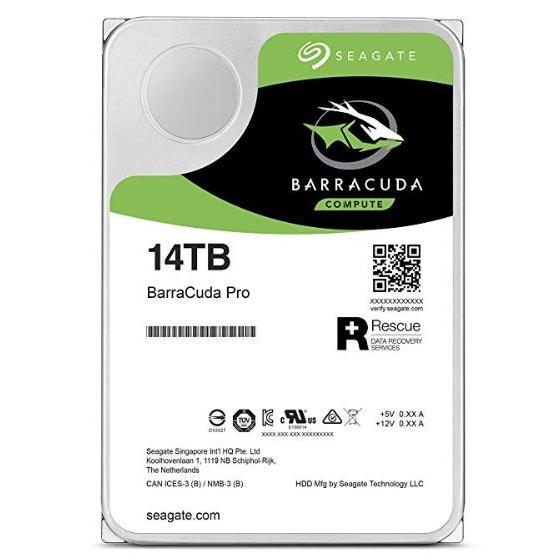 全国送料無料 Seagate 14TB BarraCuda Pro 7200RPM SATA 6GB/s 256MB Cache 3.5-Inch Internal Hard Drive (ST14000DM001)