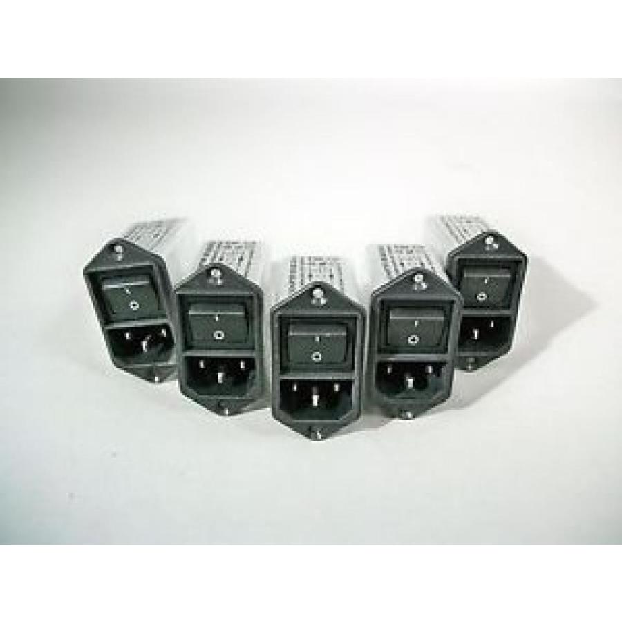全国送料無料 パソコン 電源ユニット Schurter KFB 4302.5314.1 Power Entry Module 250V 50/60 Hz Lot of 5- New