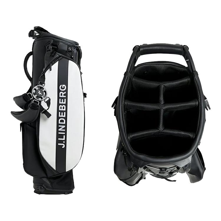 J.LINDEBERG ブラックゴルフバッグ J.LINDEBERG（J.LINDEBERG）（メンズ）ゴルフ 軽量 スタンド式
