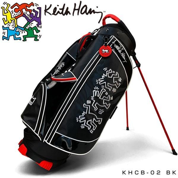 Keith Haring ゴルフ キャディバッグ ブラック キースヘリング ゴルフ スタンド キャディバッグ 3Figs KHCB-02 Keith