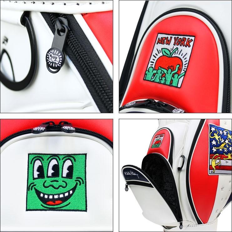 【限定】キース・ヘリング × ゴルフ キャディバッグセット（ヘッドカバー付き） Amazon | キース・ヘリング(Keith Haring) ゴルフ カート