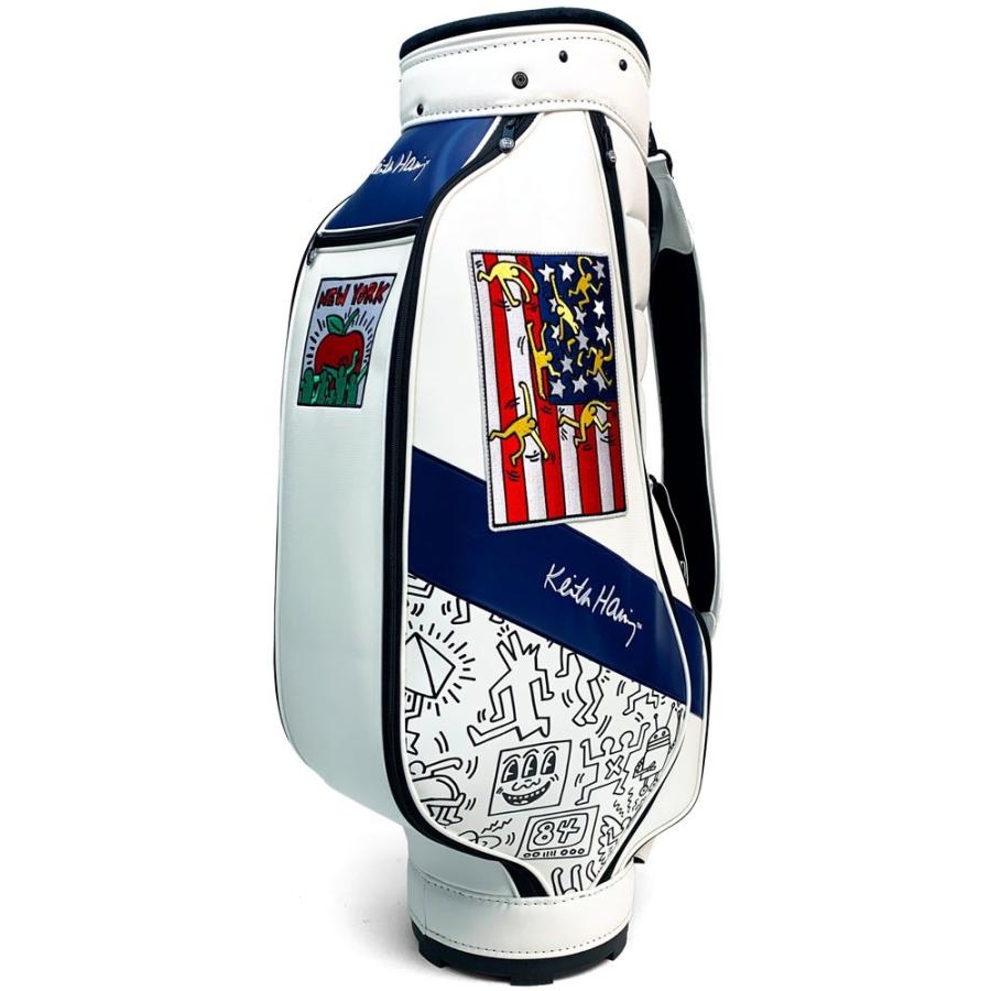 キースヘリング ゴルフ キャディバッグ American flag × Pattern KHCB