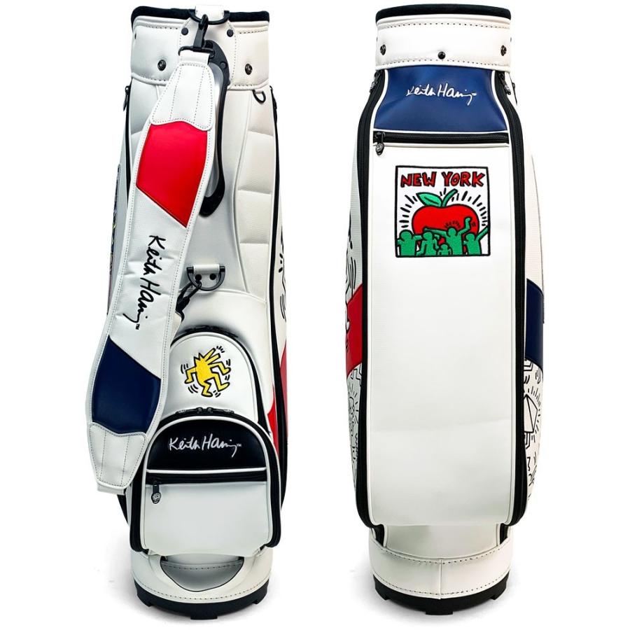 キースヘリング ゴルフ キャディバッグ American flag × Pattern