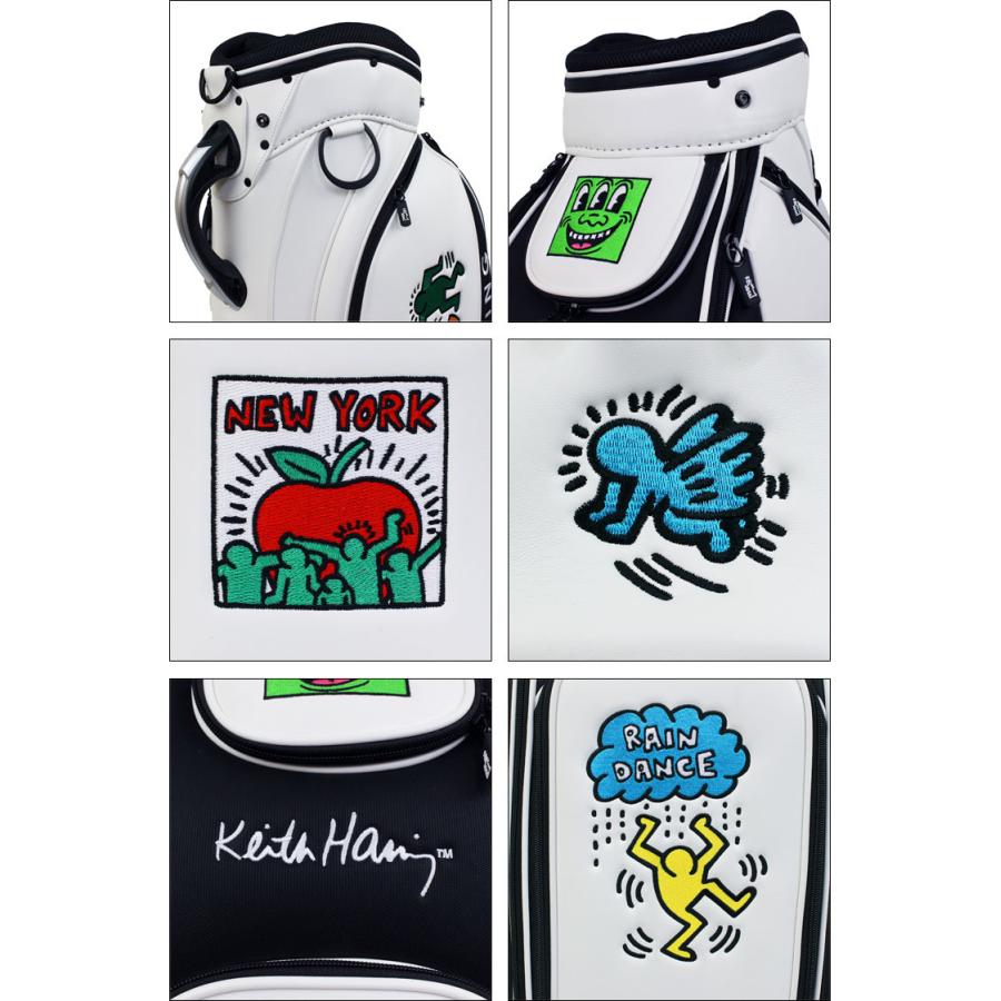 keith haring キャディバッグ キースヘリング ゴルフ カート キャディバッグ 5Figs KHCB-07