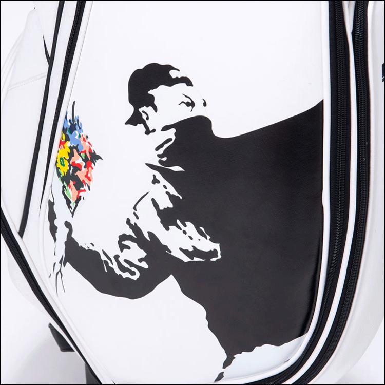 BRANDALISED トートバッグ BATB-01 Flower Bomber BRANDALISED帆布スクエアトートバッグ（Banksy/flower Bomber
