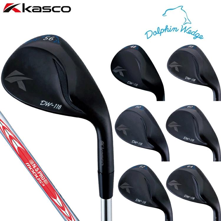 Kasco ドルフィン　DW-120G DW-118 44° 48° 2本セット kasco（キャスコ） ドルフィン ウエッジ DW-118 BLK ブラック N.S.PRO
