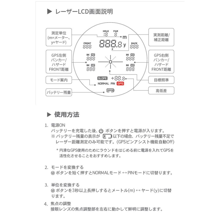 ボイスキャディ ハイブリッド 次世代 レーザー 距離計 GL1 ゴルフ