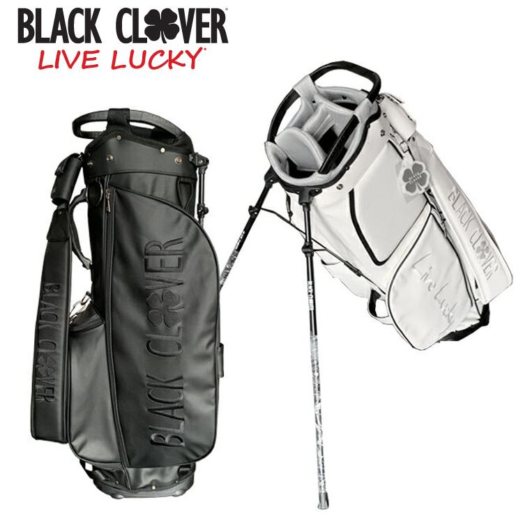 新品 BLACK CLOVER 9.0型 キャディバッグ スタンド付き ブラック