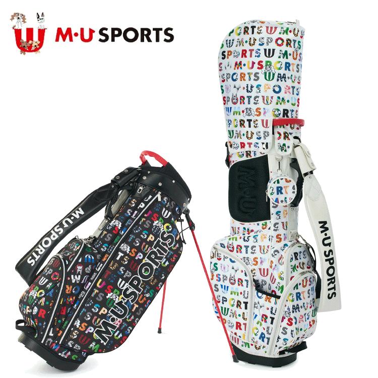 MU SPORTS MU スポーツ カラフル ロゴプリント 総柄 スタンド MU SPORTS MU スポーツ カラフル ロゴプリント 総柄 スタンド
