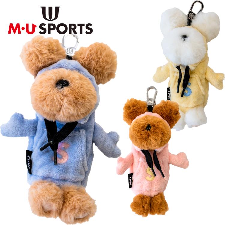 M・U SPORTS MU SPORTS MU スポーツ 兎毛ボア素材 ボールポーチ