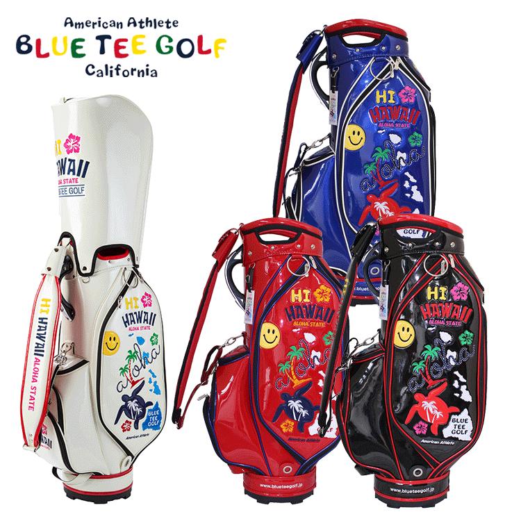 ブルーティー ゴルフ　HI HAWAII エナメル キャディバッグ 【CB-02 BLUE TEE GOLF ブルーティーゴルフ HI HAWAII エナメルキャディ