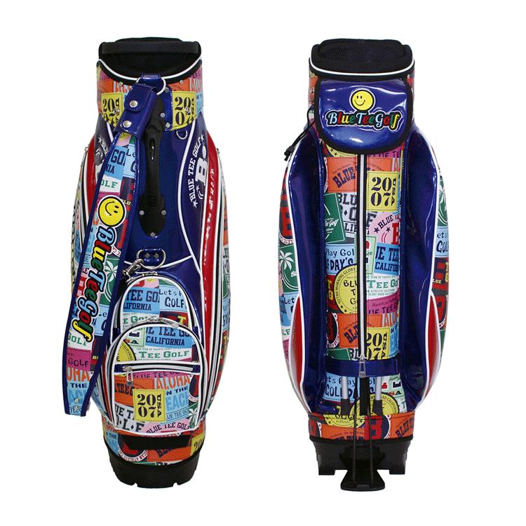 BLUE TEE GOLF ブルーティーゴルフ ワッペン柄 スタンド式 BLUE TEE GOLF ブルーティーゴルフ ワッペン柄 スタンド式