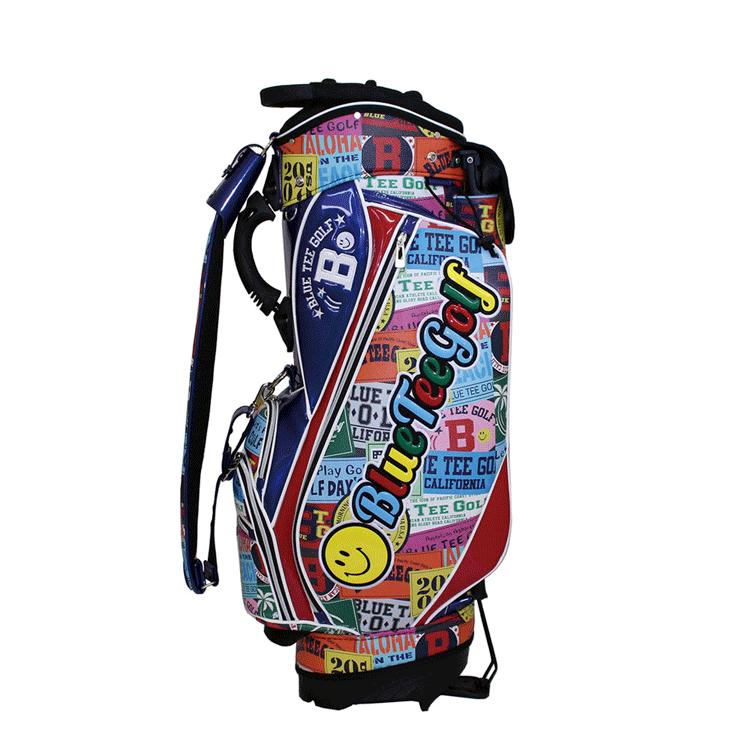 BLUE TEE GOLF ブルーティーゴルフ ワッペン柄 スタンド式 BLUE TEE GOLF ブルーティーゴルフ ワッペン柄 スタンド式