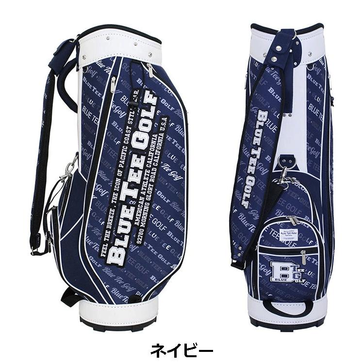 BLUE TEE GOLF ブルーティーゴルフ ボーダー柄 キャディバッグ BLUE TEE GOLF ブルーティーゴルフ ボーダー柄 キャディバッグ