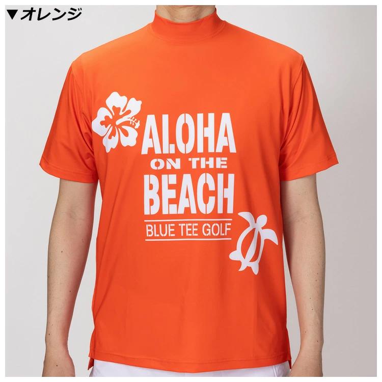 BLUE TEE GOLF ブルーティーゴルフ メンズ 半袖モックネック