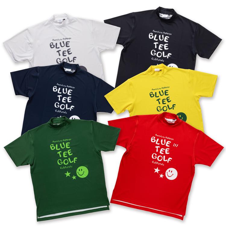 BLUE TEE GOLF ブルーティーゴルフ メンズ 半袖モックネック