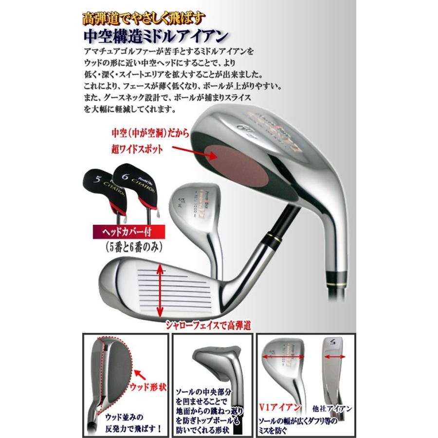 即納】 POWER BILT パワービルト CITATION V1 サイテーション アイアン 