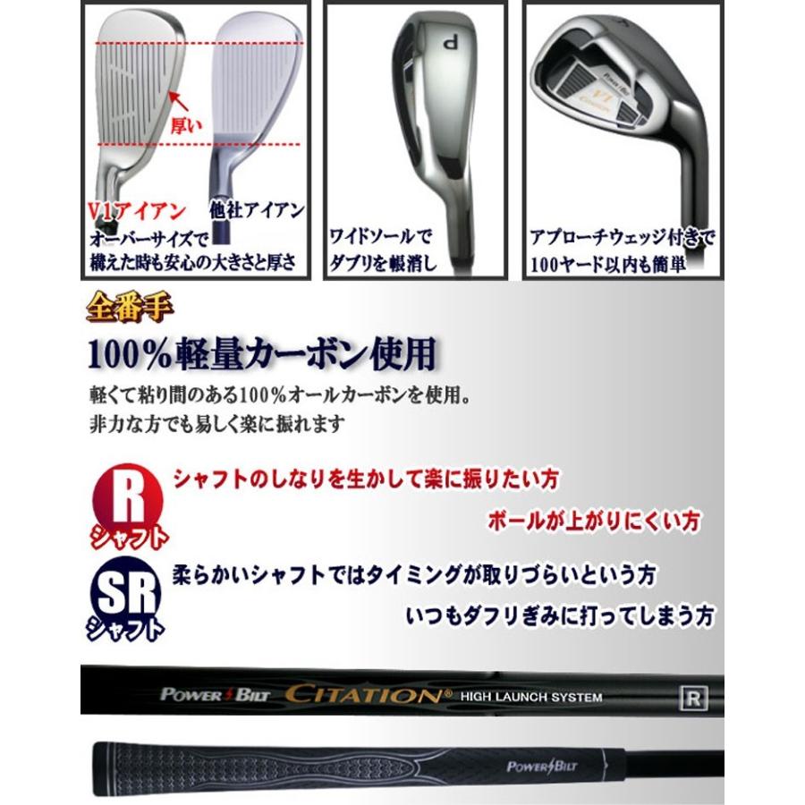 即納】 POWER BILT パワービルト CITATION V1 サイテーション アイアン 
