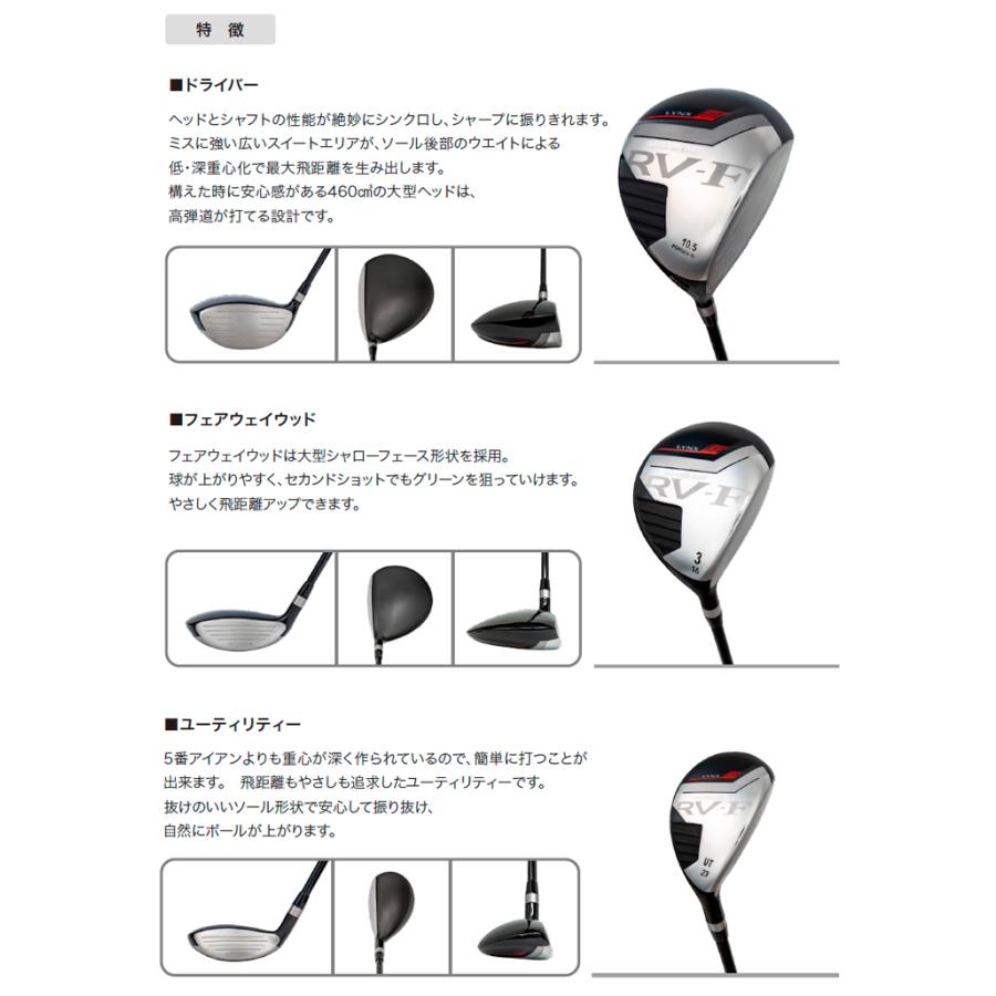 Lynx Silver Cat RV-F バック&クラブ10本セット Lynx リンクス シルバーキャット RV-F クラブセット 10本組 (1W
