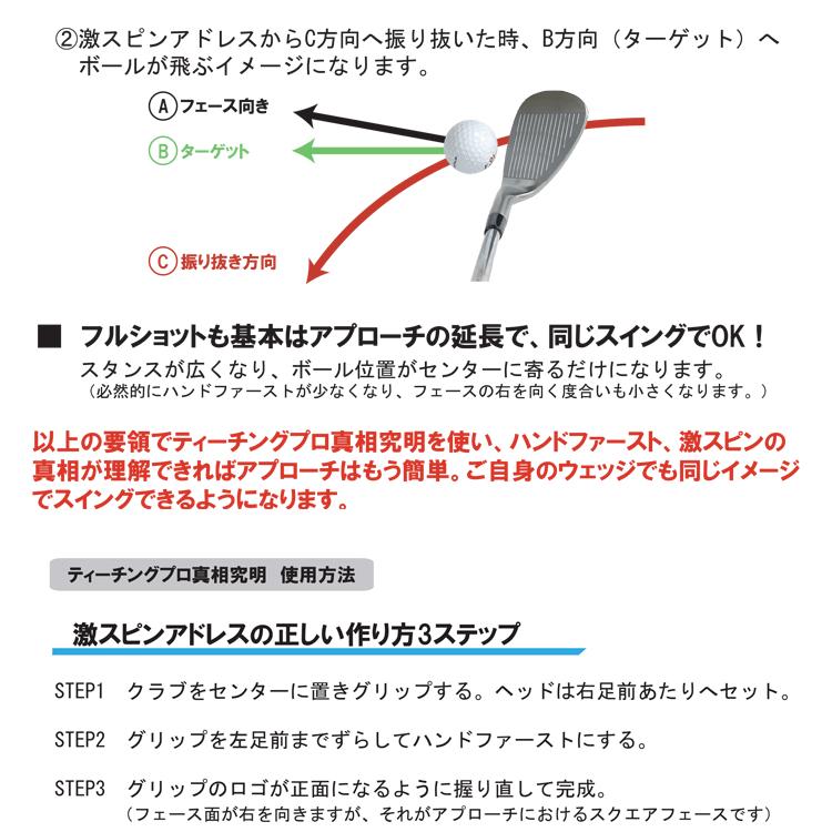 Lynx リンクス ゴルフ TEACHING PRO ティーチングプロ 真相究明 ハンドファースト・激スピン 練習器 ゴルフ スイング 練習器具 実打可能【Lｙ】｜yuuyuusports｜05