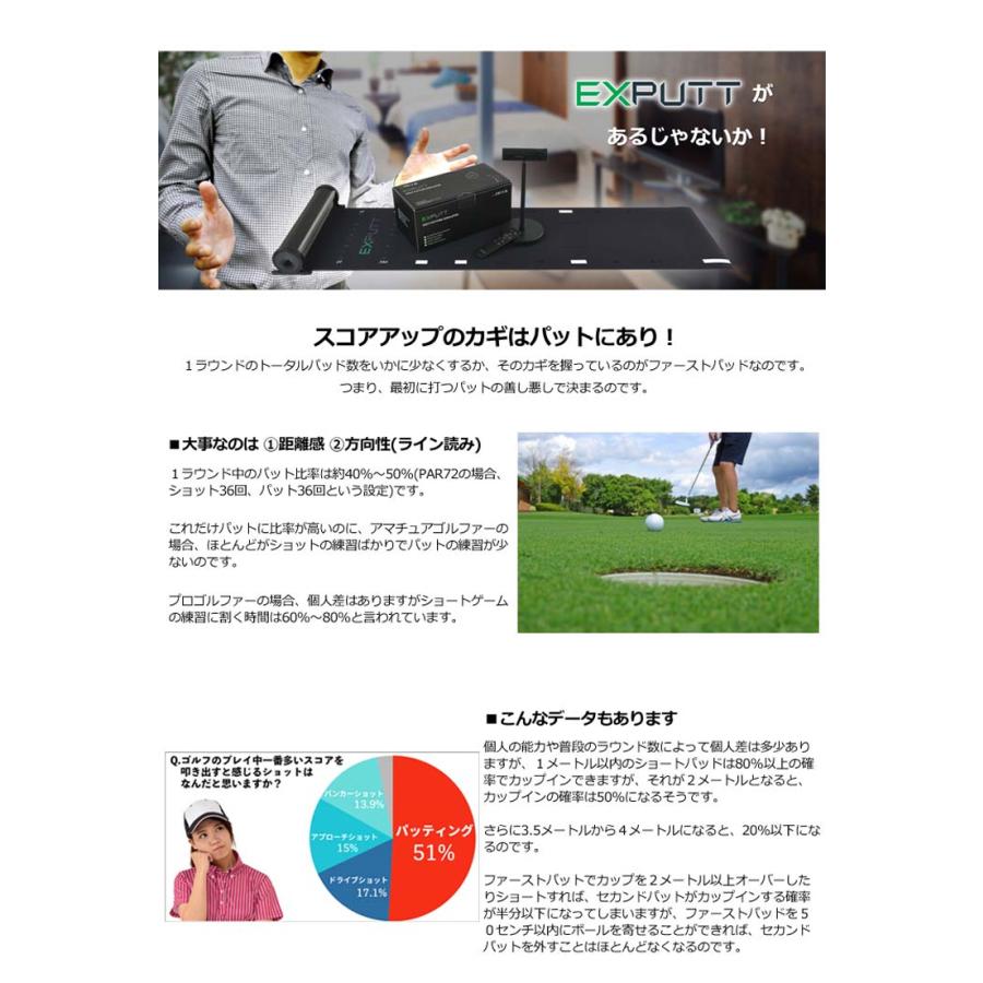 ★値下げしました★EXPUTT ゴルフパッティングシミュレーター 楽しくできるパター練習器具】パッティングシミュレーター