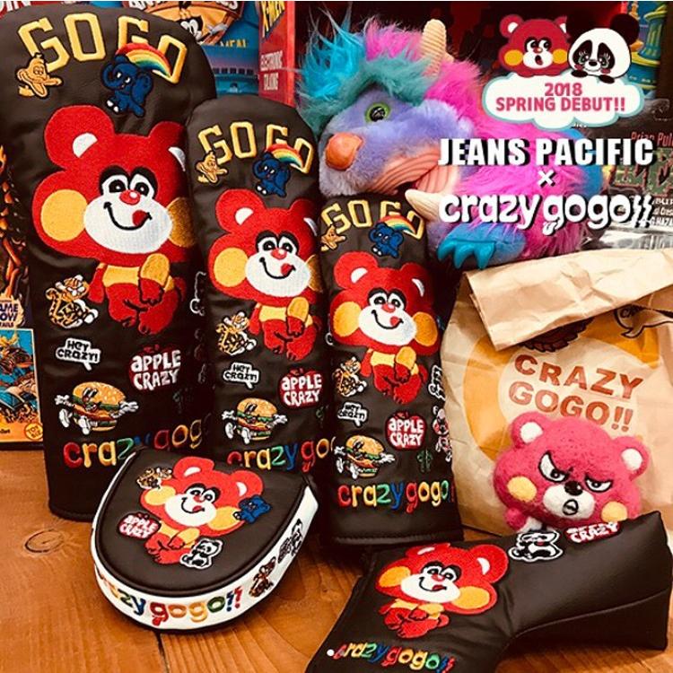 M.U.SPORTS キャディバッグ ホワイト crazy go クレイジーゴーゴー JEANS PACIFIC ジーンズパシフィック