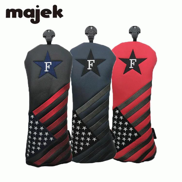 majek マジェック USA FLAG フェアウェイウッド用 ヘッドカバー FW