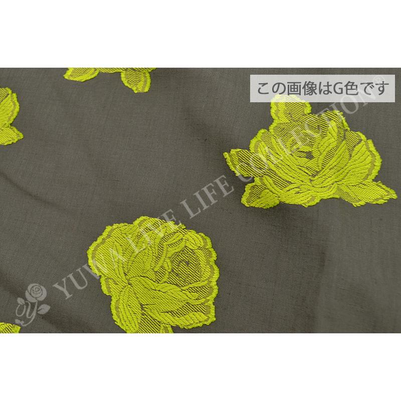 生地/YUWA/有輪商店/バラ/広幅 カットジャガード appear rose/465719 
