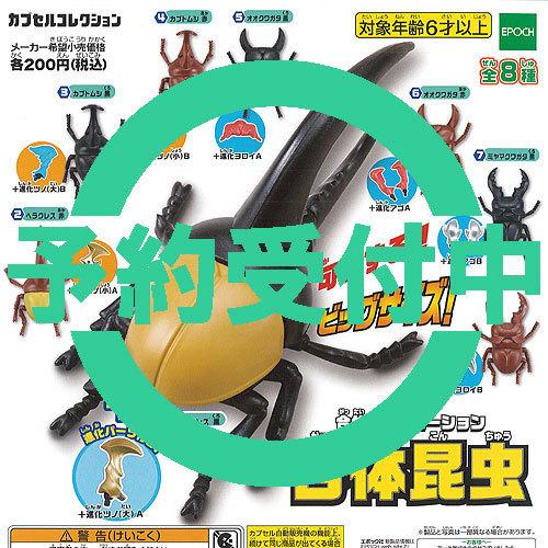 合体レボリューション 合体昆虫 全8種セット 3月再入荷予約 エポック社 ガチャポン Gs01 遊you 通販 Yahoo ショッピング
