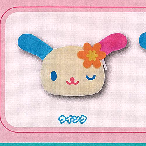 サンリオ キャラクターズ ウサハナ ぬいぐるみ ポーチ 1：ウインク ご