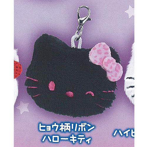 サンリオ ハローキティ ぬいぐるみ チャーム 2：ヒョウ柄リボン ご当地