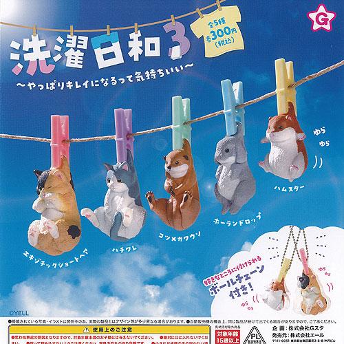 洗濯日和 3 やっぱり キレイになるって 気持ちいい 全5種+ディスプレイ