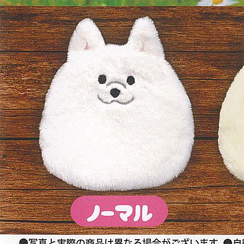 サモエド の ふわふわ ポーチ 1：ノーマル アミューズ ガチャポン