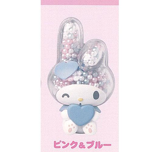 サンリオ マイメロディ 透明 キラキラ マスコット 2：ピンク＆ブルー