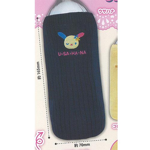 サンリオ キャラクターズ ソックス風 ペットボトル カバー 1：ウサハナ