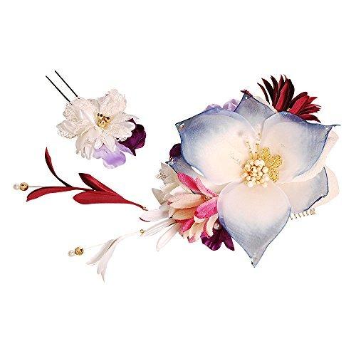 正規激安 ゆか 髪かざり 簪 結婚式 卒業式 浴衣 七五三 成人式 青色 ブルー かんざし2点セット 4015b Bijou花髪飾りセット 髪飾り本舗 成人式 七五三 浴衣かんざし ヘアアクセサリー Meorboston Org