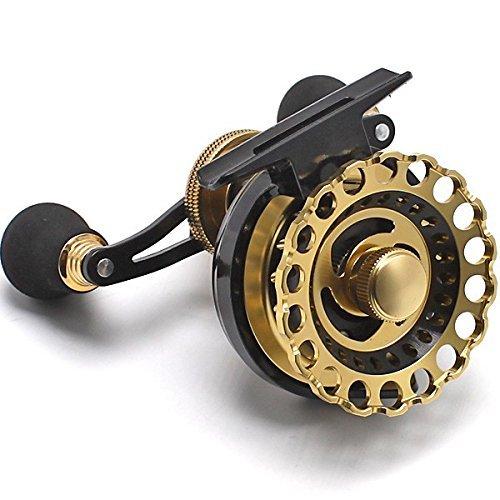 落とし込み リール カセ釣り イカダリール チヌ 1 2 6 ゴールド アルミマシンカット 筏 破堤 46z8 左 チヌ 石鯛リール Www Smarttradzt Com