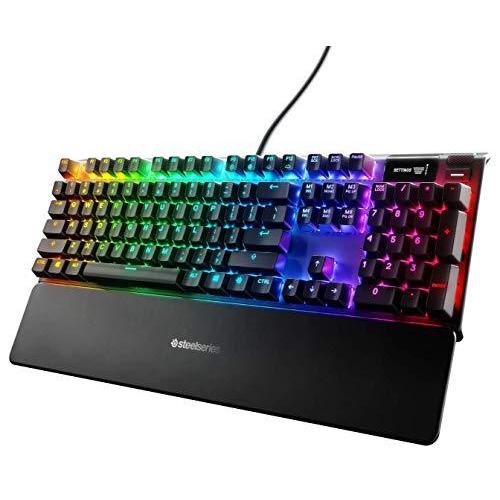 高評価 キーボード Steelseries ゲーミングキーボード Apex 7 Red Switch Us 今年人気のブランド品や