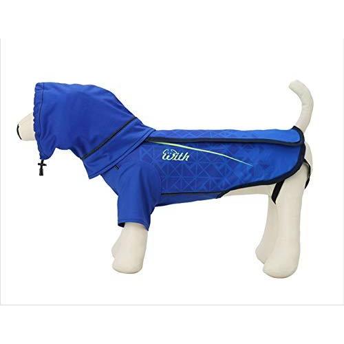 ドッグウェア ペット服 犬の服 レインコート レインウェア 雨 犬 スポーティトライアングル[青] ドッグウェア (L)｜yuyu-harebare2｜02