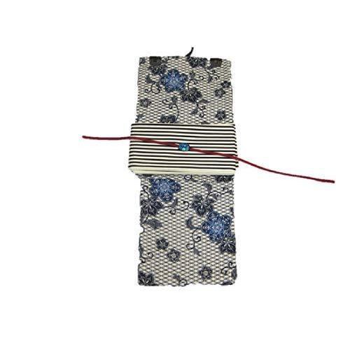 即発送可能 花水木 大人の浴衣 女性 レディース 浴衣 古典柄 紺 浴衣細帯 帯留４点セットー縞細帯 高い品質 Www Simon Page Com