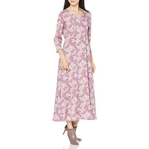 リリーブラウン Vネック開き花柄ワンピース Lwfo4075 レディース Lav 日本 F Free サイズ Dhjlogistic