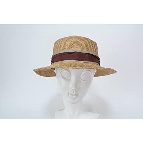 Piece De Lucile 在庫一掃 ピエスドリュシル ハット レディース サイズ調 カンカン帽 Uvカット キャノチエ ペーパーブレード