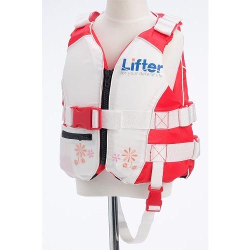 あすつく オーシャンライフ スノーケリングベスト子供用 Sサイズ ホワイト レッド ベスト Garces Org