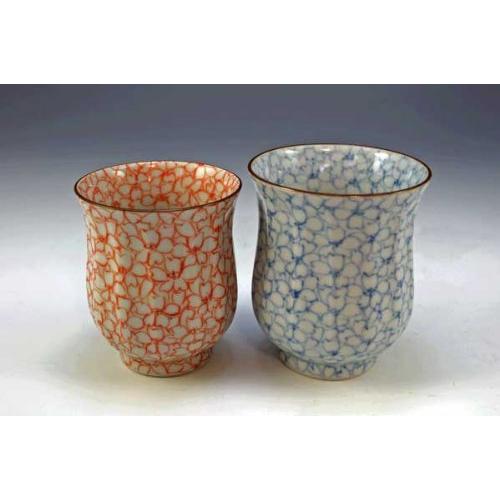 京焼・清水焼 組飯碗 染赤帯古紋(そめあかおびこもん) 岩華 LGS302 ...